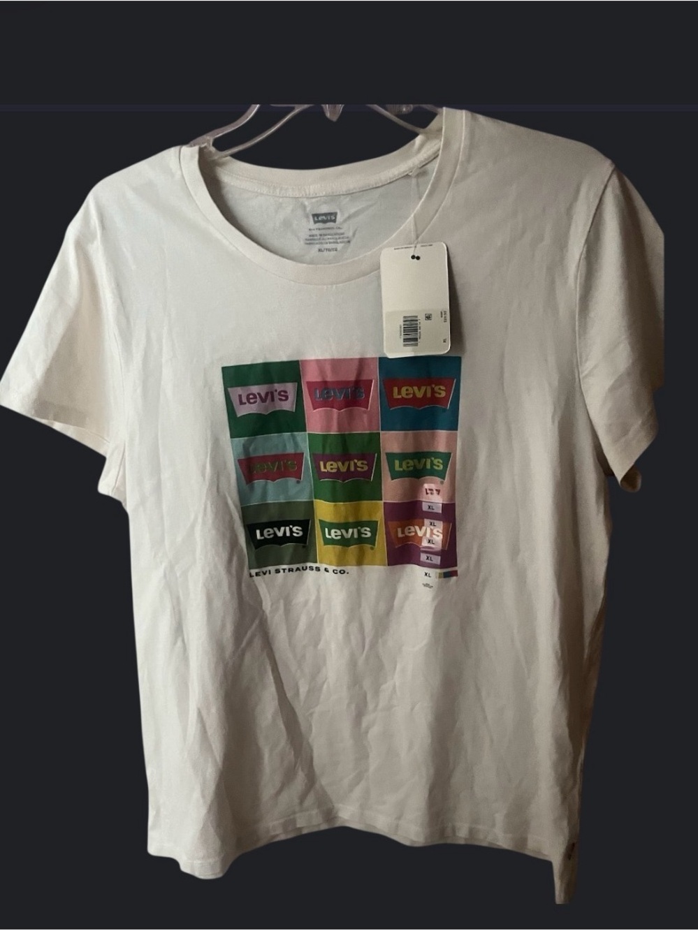 Levi's White Crewneck Tee with Tag